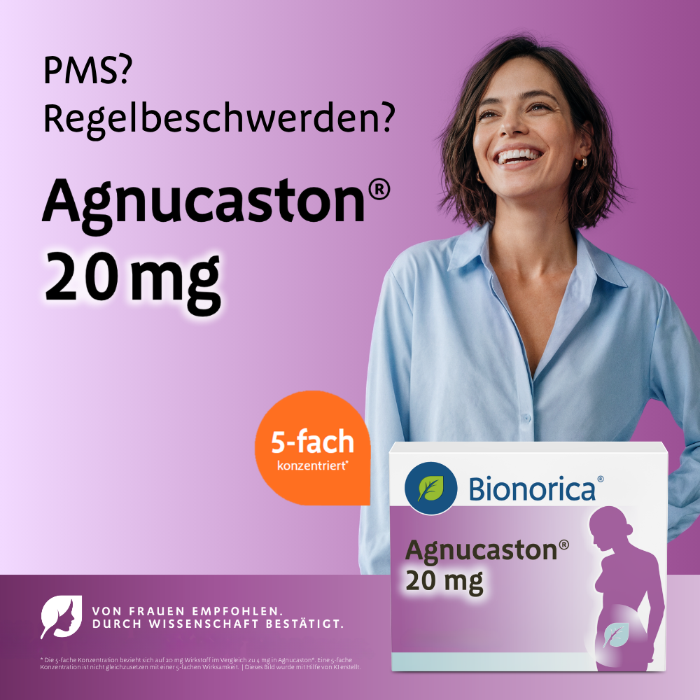 PMS? Regelbeschwerden? Agnucaston® 20 mg