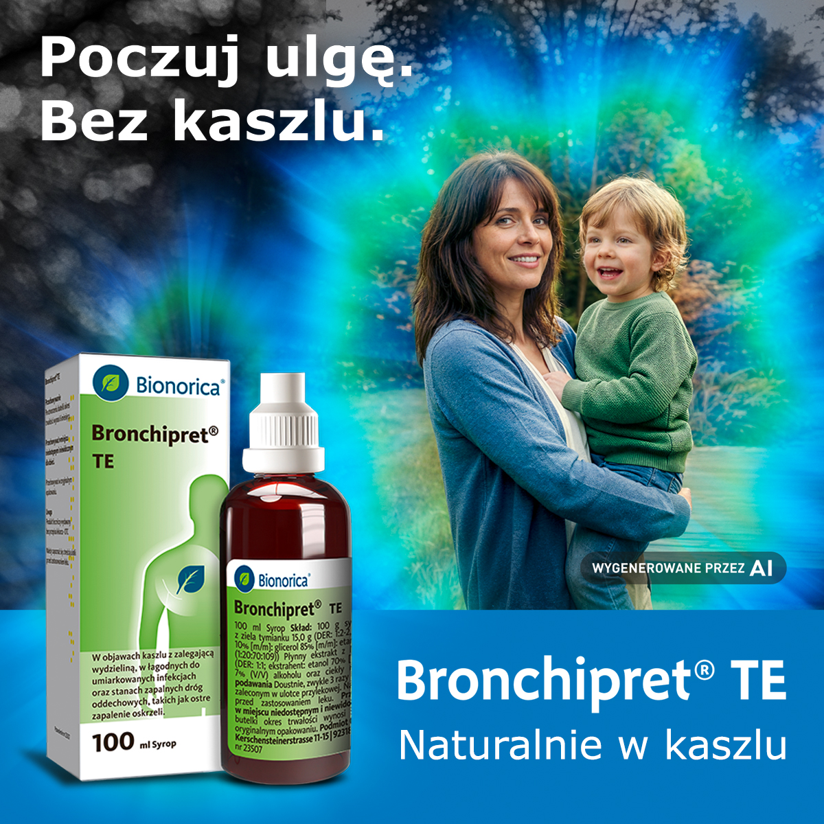 Kaszel, ból gardła, zapalenie oskrzeli? Bronchipret®