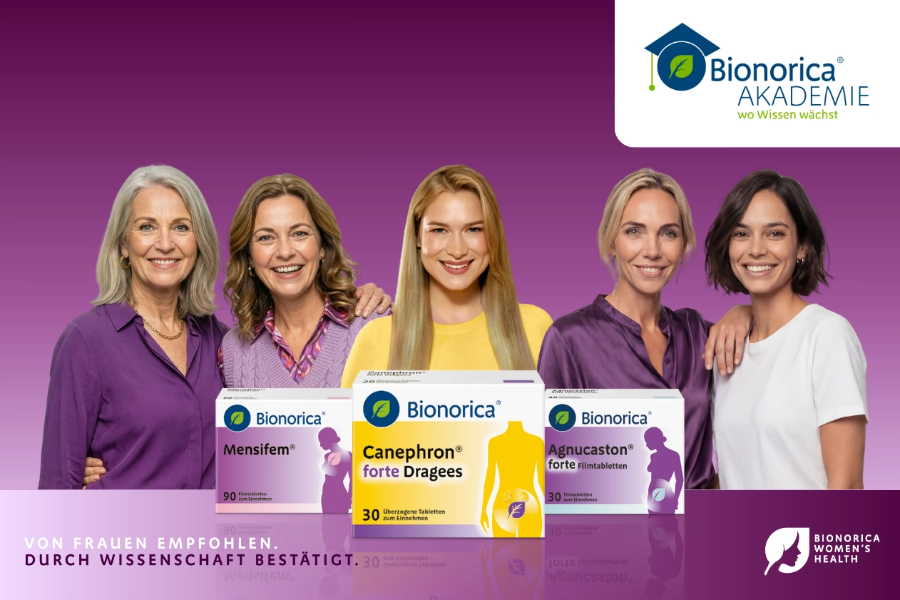 Women's Health Frauen mit Produktportfolio