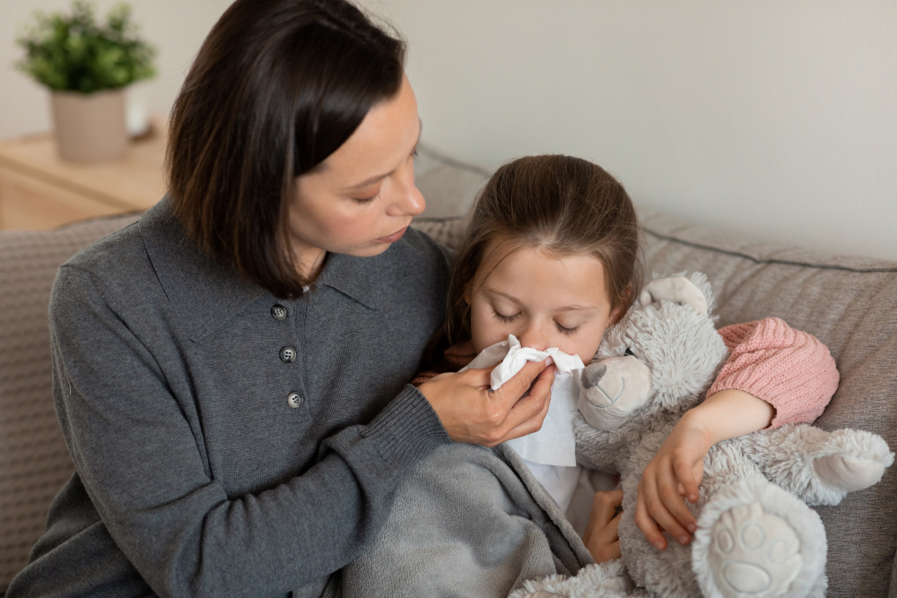 Як зняти набряк слизової носа в дітей?