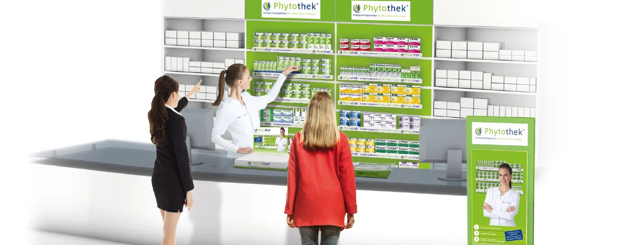Die Phytothek ist ein Beratungspunkt und bietet einer Apotheke generell die Möglichkeit, sich mit der Ausrichtung auf pflanzliche Arzneimittel zu positionieren und vom Wettbewerb zu differenzieren.