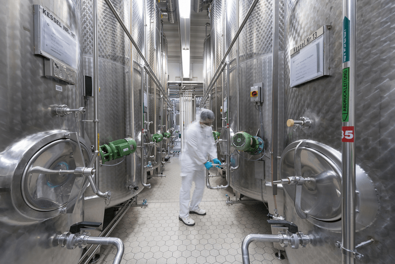 BNO DE Lagertanks in der Extraktion