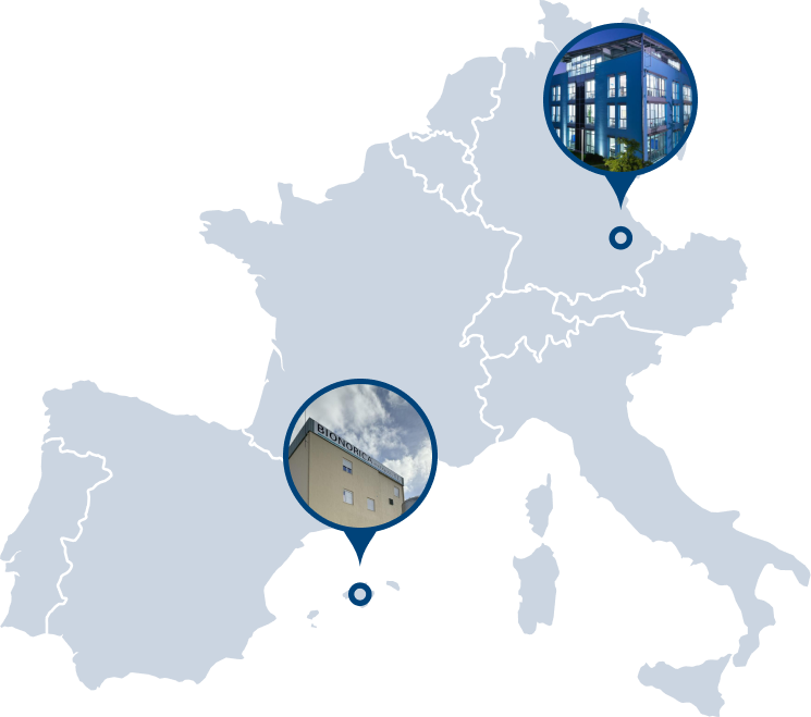 PES EU Production Map