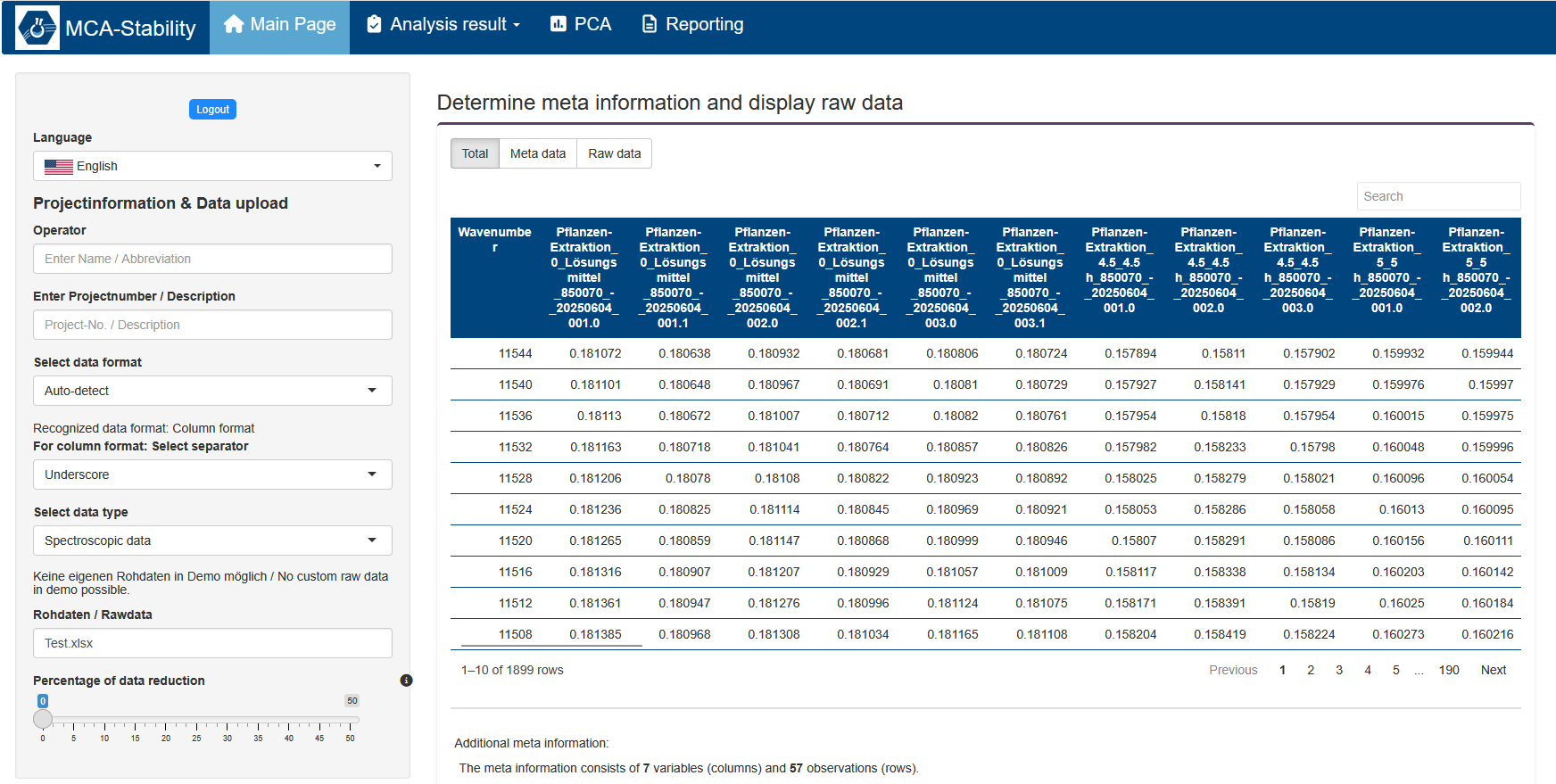 MCA Stability - Screenshot 1