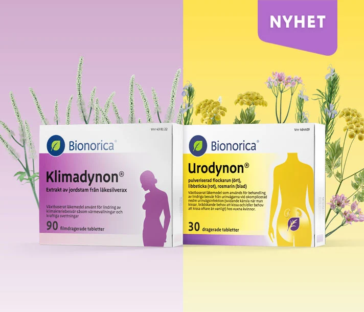 Receptfria läkemedel vid vallningar och urinvägsinfektion