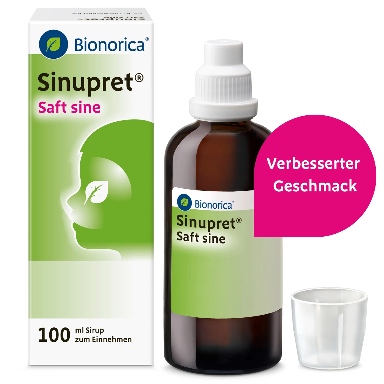 Packshot Sinupret Saft sine frontal