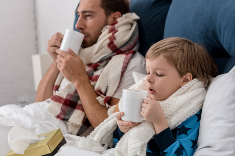 Как не заразить ребенка, когда в семье болеют?