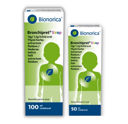 Bronchipret® sirop, 50 ml și 100 ml