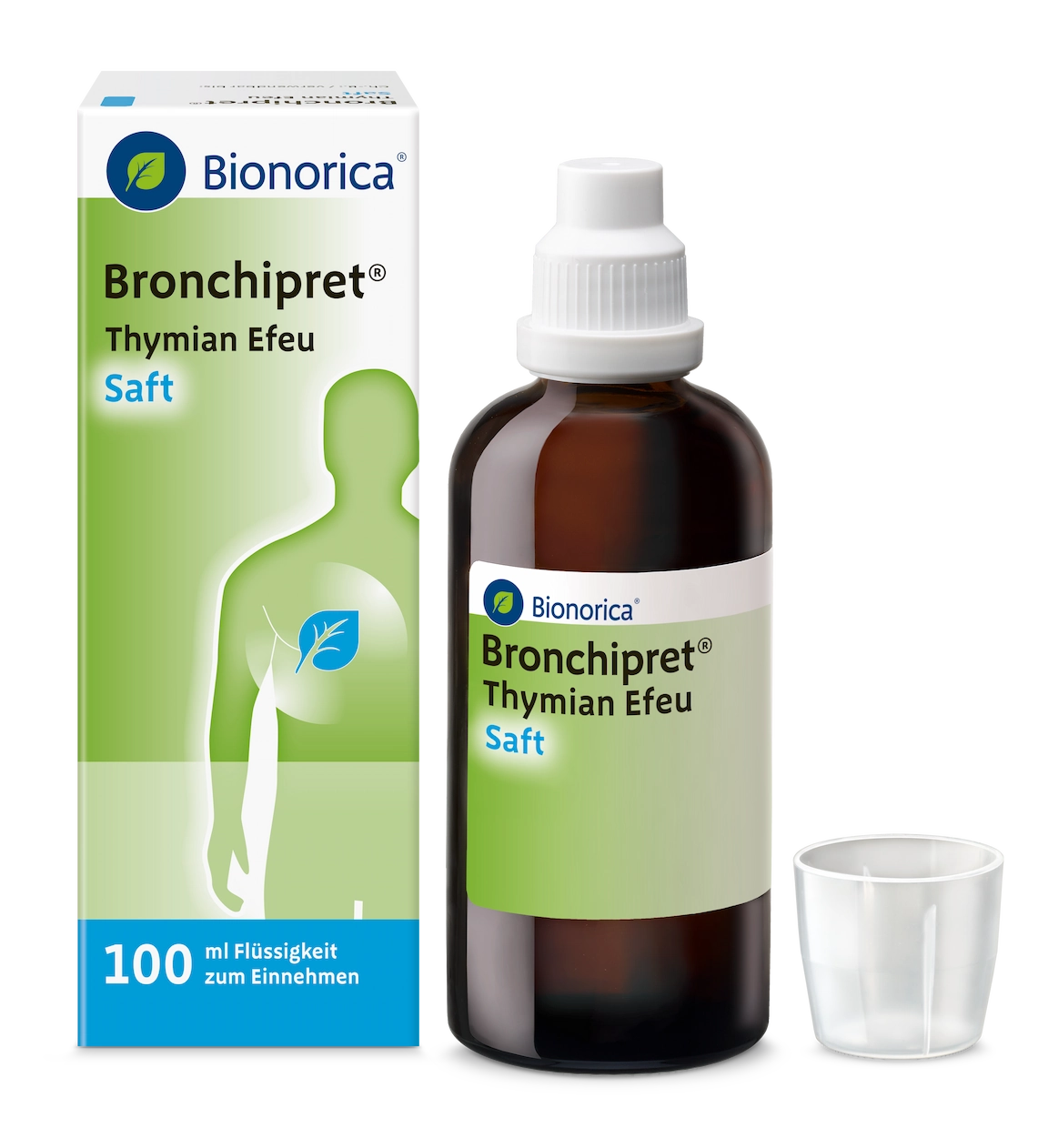 Packshot Bronchipret Saft inklusive Flasche
