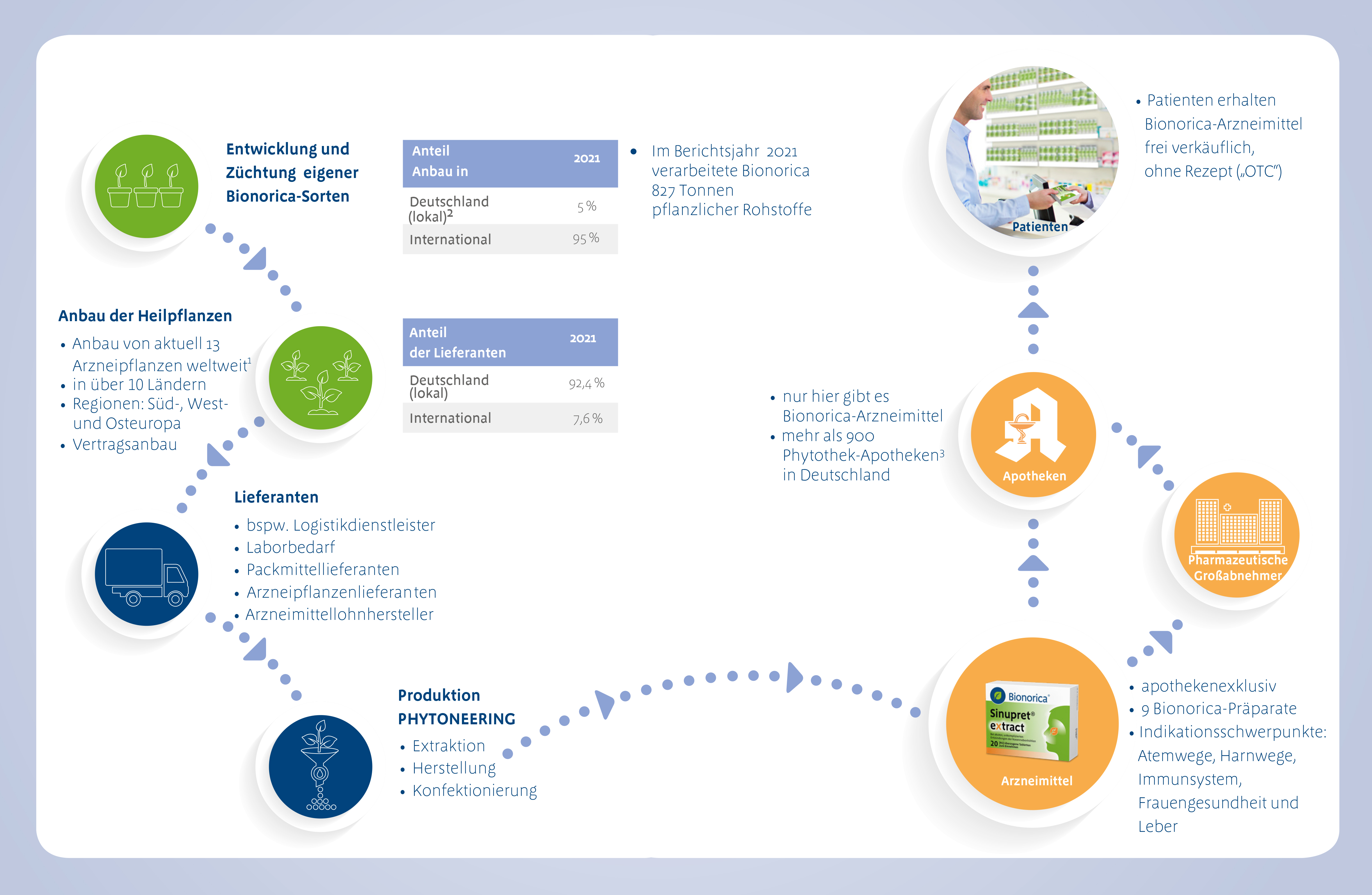 Die Bionorica-Lieferkette