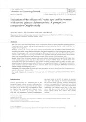 А.Н. Аксой, и др. Оценка эффективности Fructus agni casti у женщин с тяжелой первичной дисменореей: проспективное сравнительное допплеровское исследование.