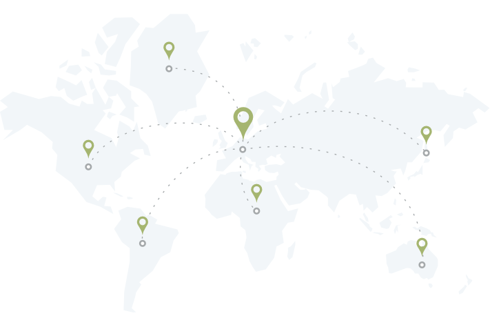PES DE Worldwide delivery map