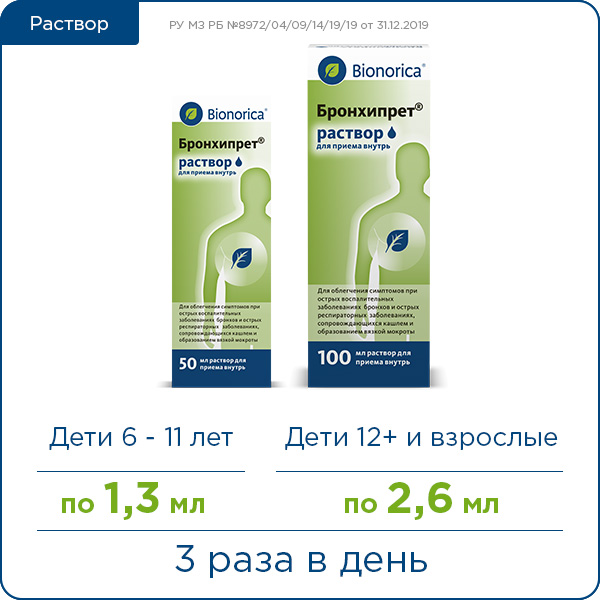 Инструкция Бронхипрет раствор