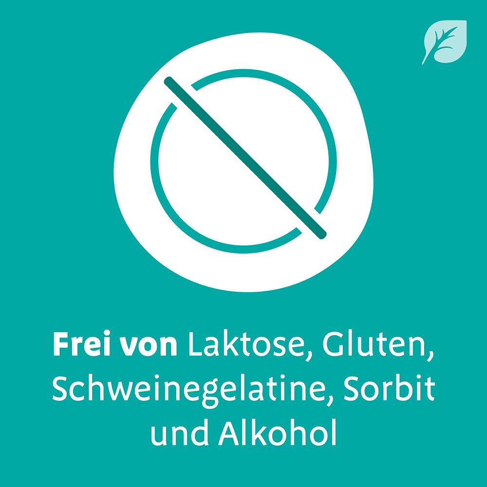 Digestopret® ist frei von Laktose, Gluten, Schweinegelatine, Sorbit und Alkohol. 