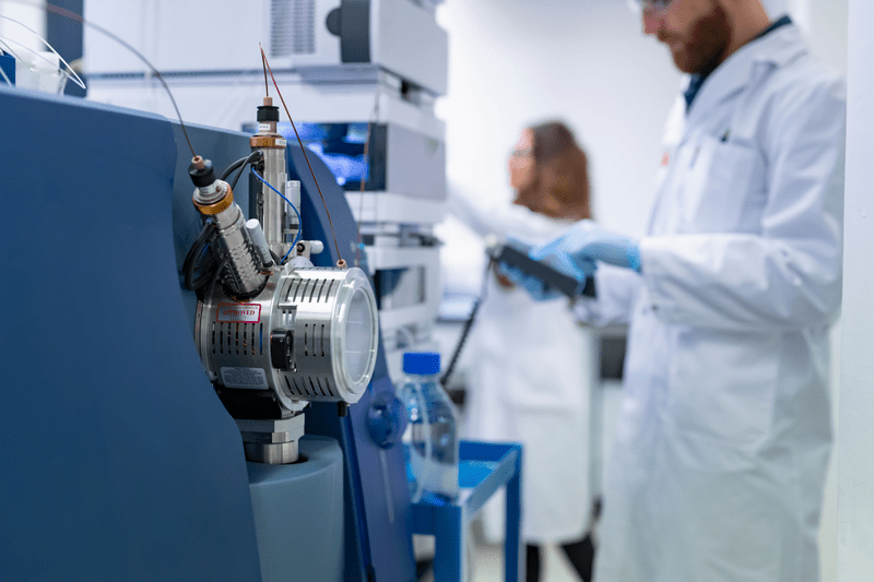 Quelle eines Time-of-Flight-Massenspektrometers bei Bionorica research