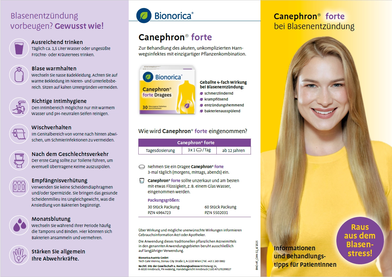 Canephron® forte Infobroschüre