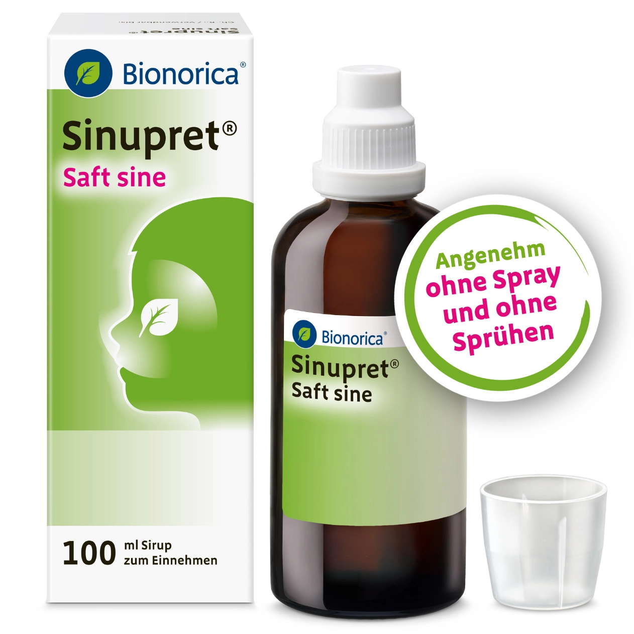 Packshot Sinupret Saft sine frontal