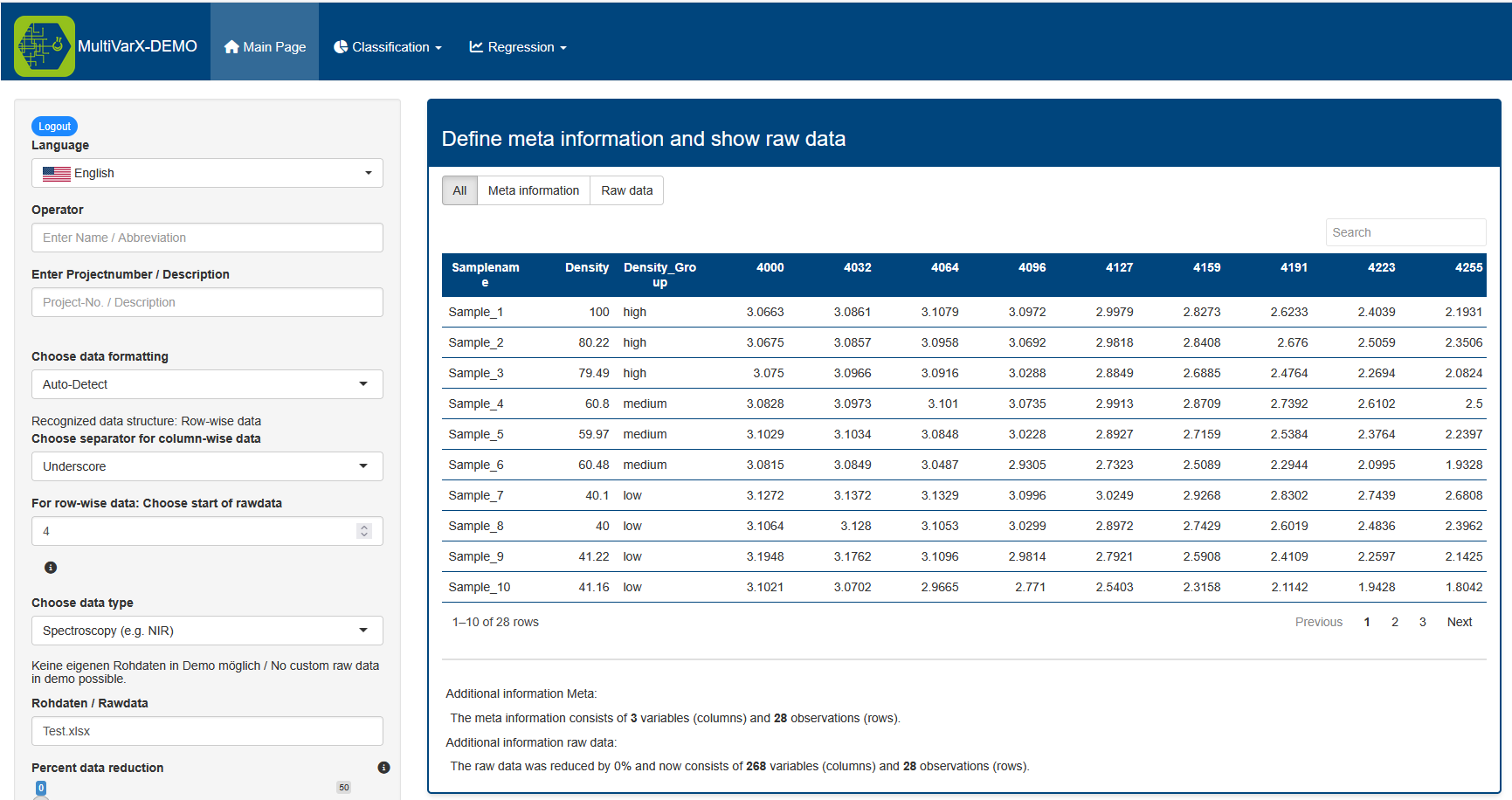 MultiVarX - Screenshot 1