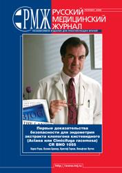 К. Рауш, К. Брюкер и др. Первые доказательства безопасности для эндометрия экстракта клопогона кистевидного (Actaea или Cimicifuga racemosa) CR BNO 1055