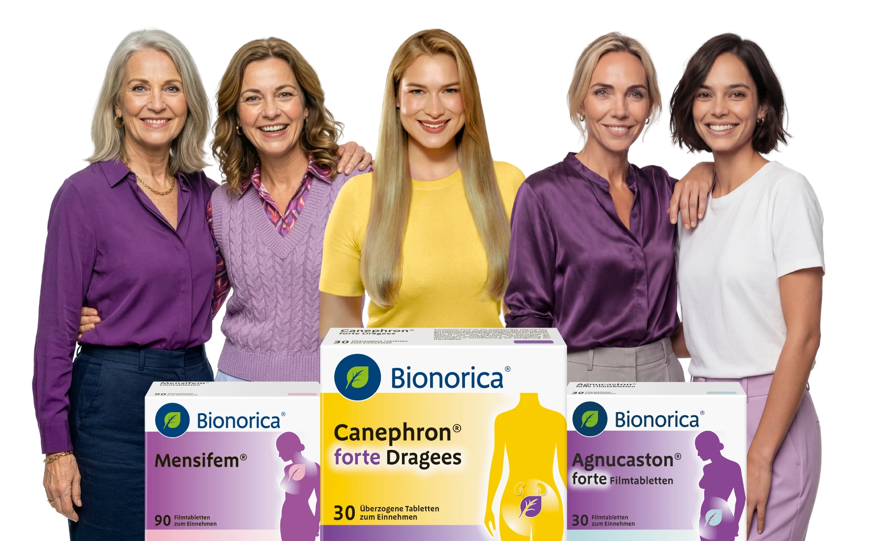 Women's Health Frauen mit Women's Health Portfolio