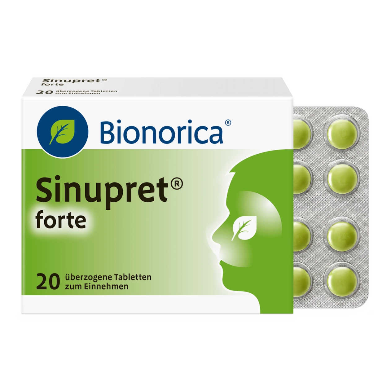 Packshot Sinupret forte frontal
